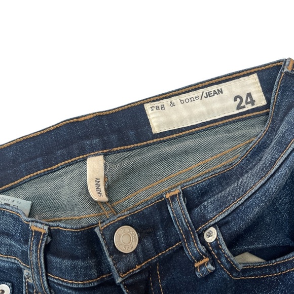 Rag & Bone Skinny Jeans Dark Wash Size 24 Cotton Blend NWOT - Picture 3 of 16